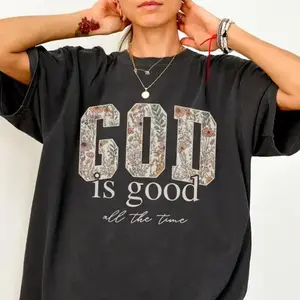 God is good Christian shirt Comfort, Religious T-shirt for women, Bible verse shirt gift boyfriend  tees wicked  merchandise