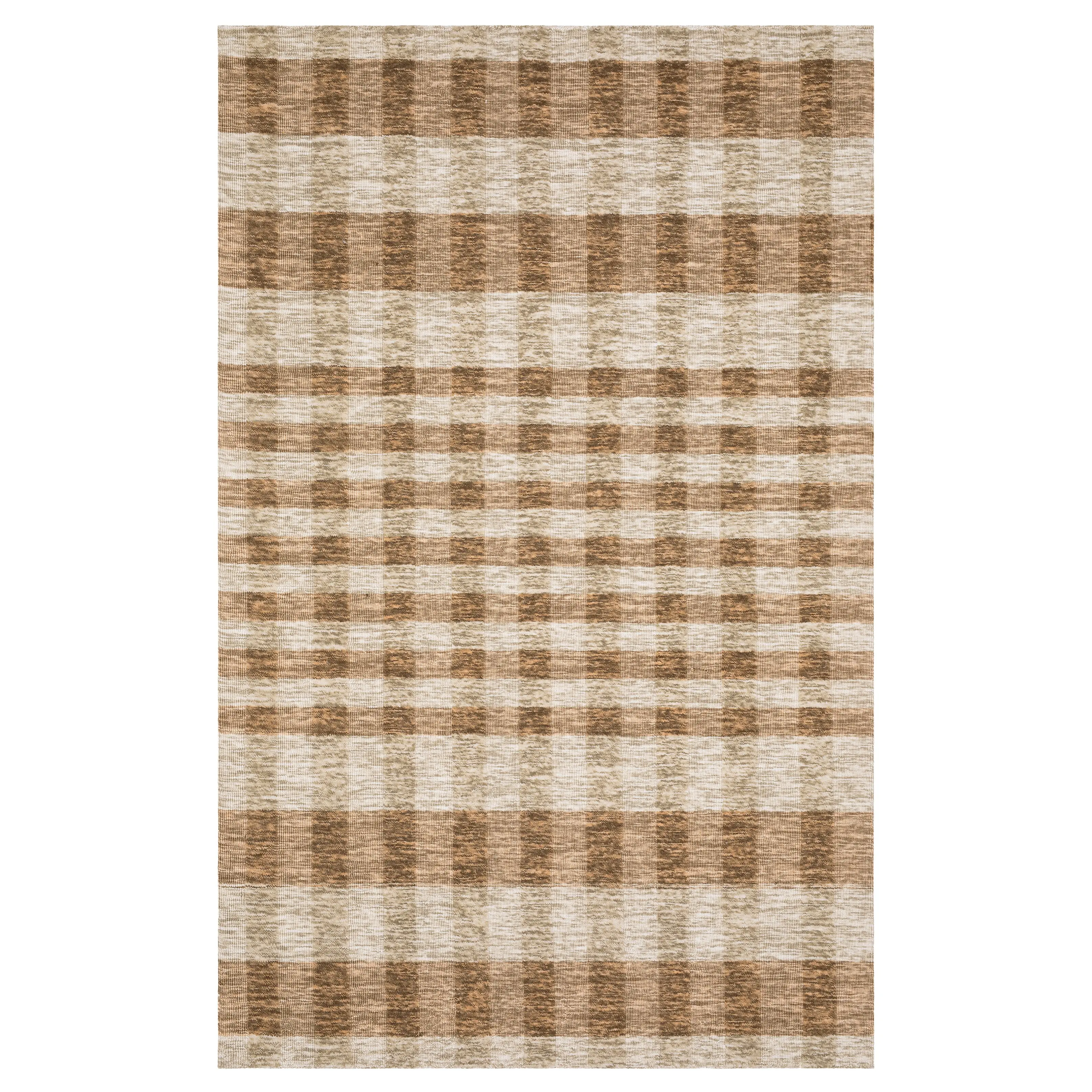 Oriental Weavers Thatcher THA04 Beige Rust Scandinavian Hand-Loomed Rug