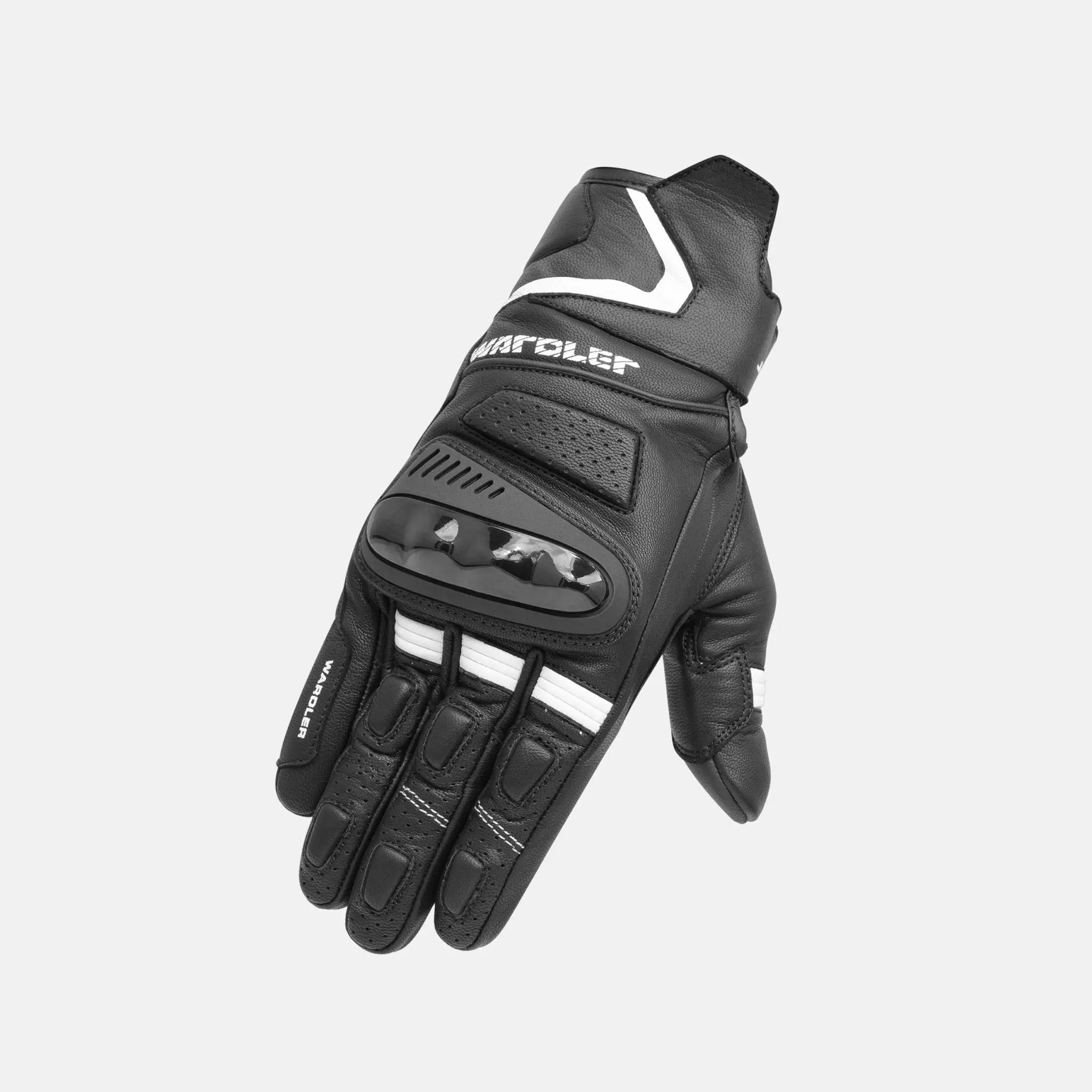 Vortex / Black - White / Men's Motorcycle Gloves Vortex / Black - White / Men's Motorcycle Gloves