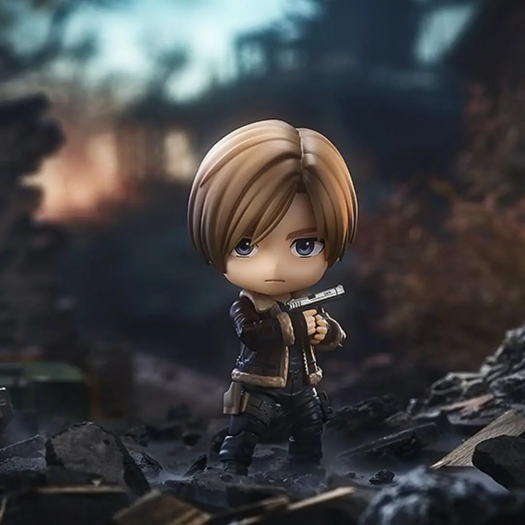 Aixlan #2337 Leon Scott Kennedy 10cm Q-Version Cute PVC Anime & Manga Action Figure Model, Collectible Birthday Gift Toy, Extra Discount, Free Coupon, Yes, Unisex