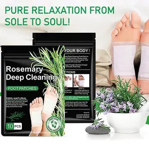 10PCS Ginger Herbal Foot Pads – Natural Detox Treatment for Toxin Removal, Stress Reduction