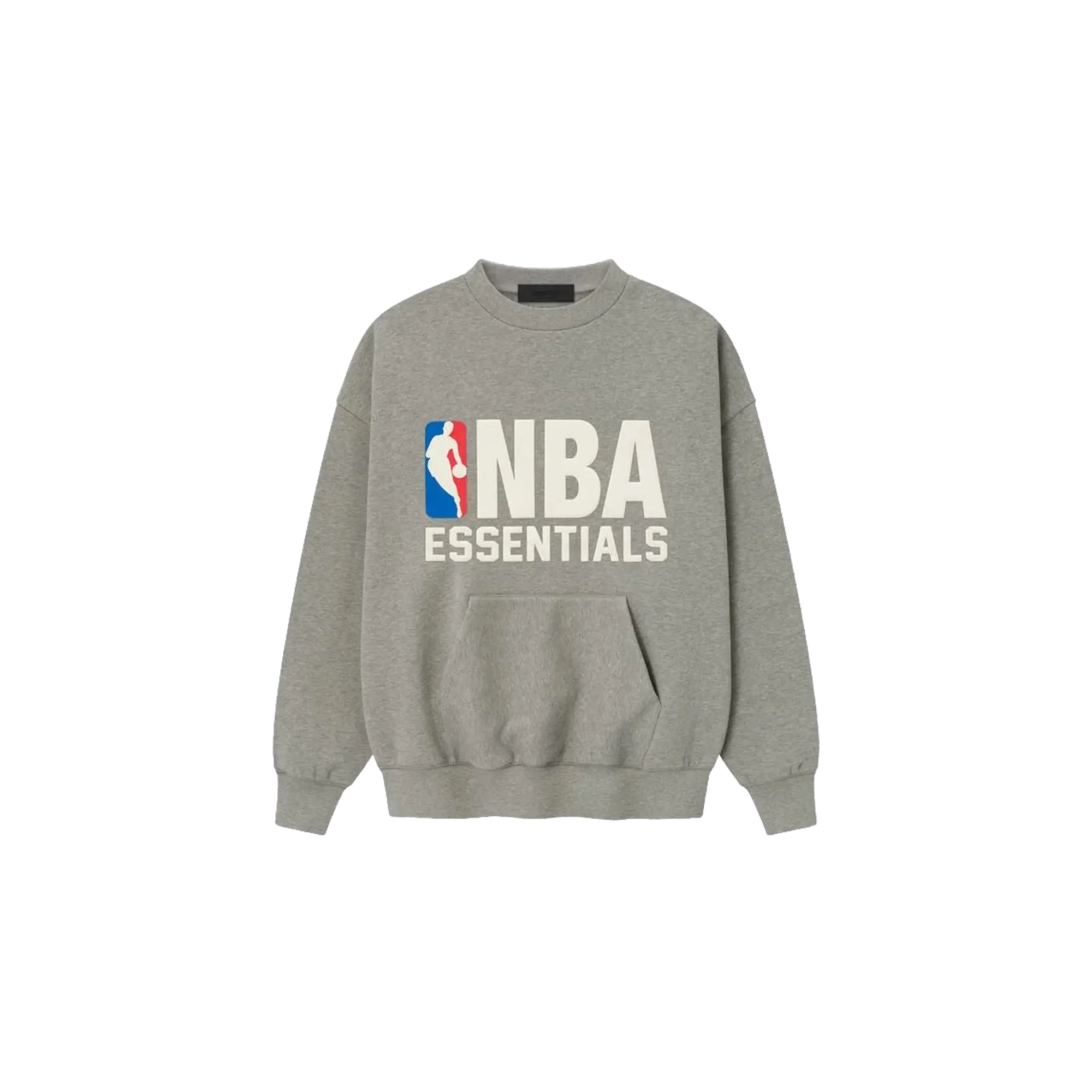 NBA SPORTS FIT CREWNECK SWEATSHIRT "CONCRETE HEATHER" 192NB256502F