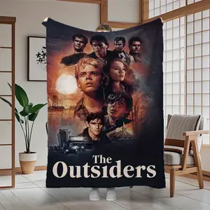 The Outsiders Blanket Plush Flannel Warm Throw Inspired By The Beloved Coming-Of-Age Tale, Perfect As A Sofa Throw, Road Trip Travel Blanket, Cozy Cover For Quiet Nights, And A Nostalgic Bed Blanket Element For Fan Bedrooms
