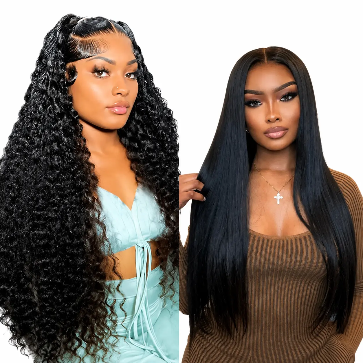 [Combo Sale 2 Wigs]Lace Front Wigs Human Hair Wigs 13x4 HD Lace Front Wigs Body Wave for Black Women 180% Density 13x4 Lace Frontal Wigs