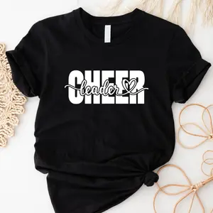 Cheerleader T-Shirt, Cheer Gift Tee, Sport Team Support Shirt, Cheerleading Tees, Cheer Day Vibes