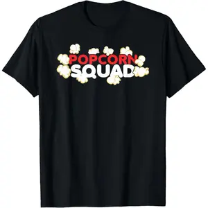 Funny Popcorn Squad, Mens Women Movie, Popcorn Lover T-Shirt