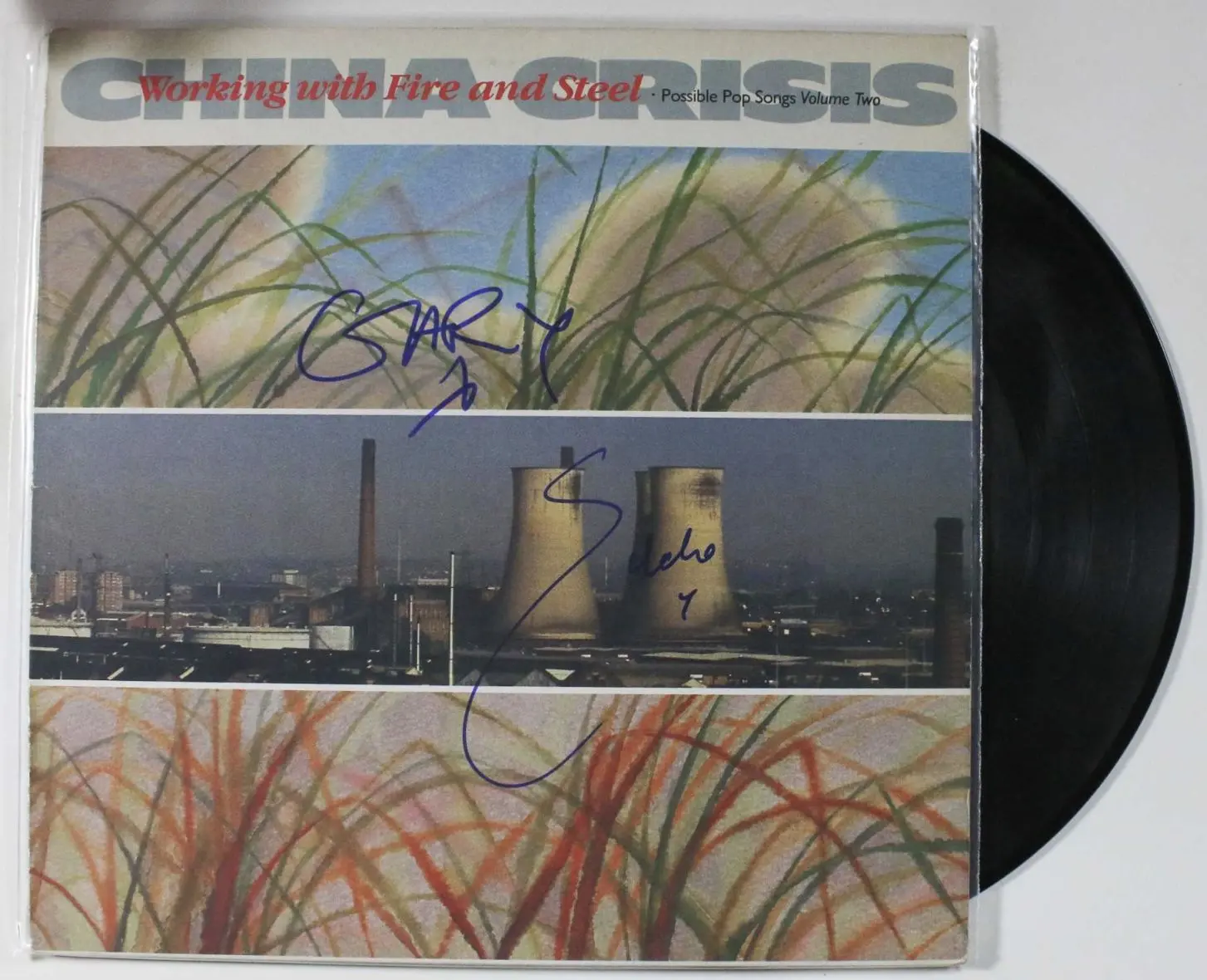 Gary Hart & Eddie Lundon Signed Autographed "China Crisis" Record Album - COA Matching Holograms