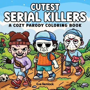 Cutest Serial Killers A Cozy Parody Coloring Book For Adults and Teens Featuring Adorable Horror Icons Living Their Best Cute & Comfy Lives Soft Cover Perfect for Fans of Dark Humor and Creepy Charm