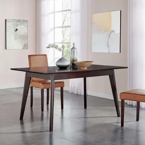 Modway Oracle 59" Rectangle Dining Table in Cappuccino