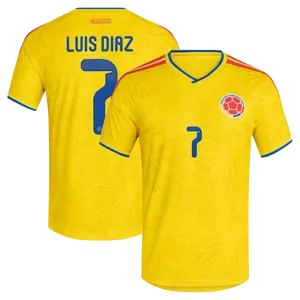 Unisex Soccer Luis Diaz Colombia National Team FIFA x World Cup 2026 Home Stadium Replica Jersey - Yellow