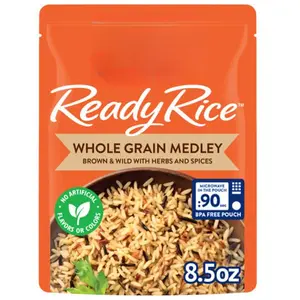 Whole Grain Medley Flavored Rice  Easy Dinner Side (12 x 8.5 Oz Pouches)