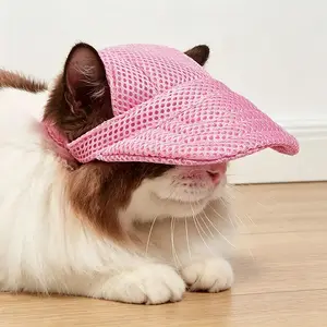 1 Breathable Pet Sports - Ventilated Sandwich Mesh Sun Hat for Outdoor Use, All-Season Fit, Dog Casual Baseball Style Cool And Stylish Shade Hats with UV Protection