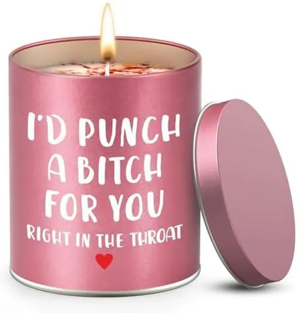 Christmas Birthday Gifts for Women Scented Candle, Gifts for Girlfriend Her, Mothers Day Gift for Mom Wife Sister Friendship White Elephant Stocking Stuffers Presents Funny Ideas Gift