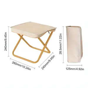Portable Foldable Camping Chair – Lightweight Fishing & Outdoor Stool with Storage Bag, Durable Metal Frame, Easy to Carry(Maybe YunExpress Logistics)