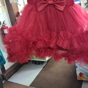 6M-3Y Big Bow Kids Clothes Pink Flower Girls Frock 3060 Ball Gown Pageant Avocado Children Elegant Princess Prom Host Formal Evening Party Cocktail Dress