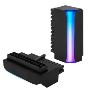 Desktop Computer Psu Atx 24pin Adapter, 90° Angle RGB Connector, Smart and Clean Wiring Management, M/b 5v Argb Sync