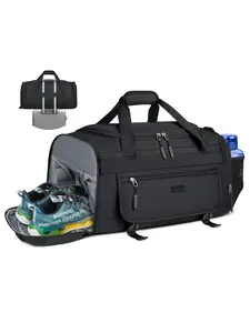 Men's Fitness Bag 40L Sports Travel Backpack, Waterproof Lightweight Weekend Bag with Shoe Compartment and Wet Pocket, Gym Bag