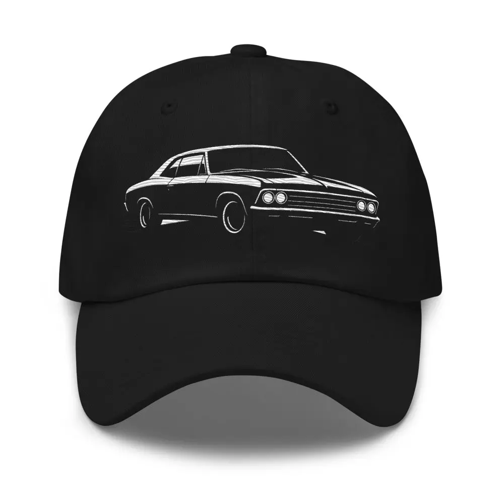 1966 Chevelle SS Dad Hat – Classic Muscle Cars Embroidered Baseball Cap – Retro Chevy Gift for Car Guys