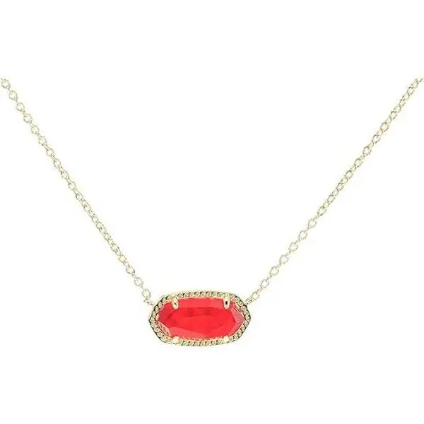 Kendra Scott Birthstone Elisa Necklace - January- Clear Berry 9608800209