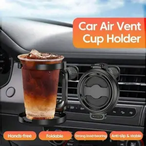 Foldable and Durable Car Exhaust Cup Holder, Folding Cup Holder, Olaf Automotive Accessory, Secure and Convenient Drink Holder, Ideal for Cars