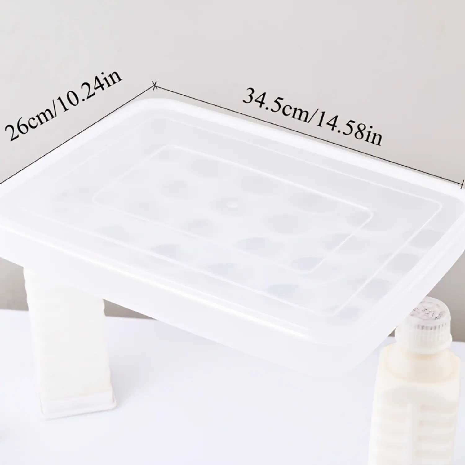 30/60-Section Deviled Egg Carrier with Hinged Lid - Sturdy Plastic Rectangular Storage Box for Fridge And Pantry Arrangement, Space-Efficient Egg Carton, Fridge Organizer | Contemporary Kitchen | Egg Carrier for Refrigerator
