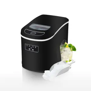 Whynter IMC‑270MB 9.5 in. 27 lbs. Portable Countertop Ice Maker Bullet Ice Machine with 2.2L Reservoir and 1.5 lb. Bin in Metallic Black