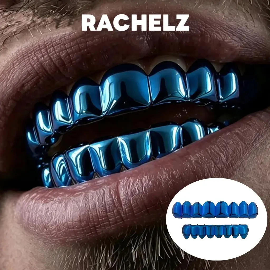 Trend Blur Colors Teeth Grillz Braces Hip Hop Smooth Tooth Caps For Unisex Men Women Rapper Jewelry Dental Grills