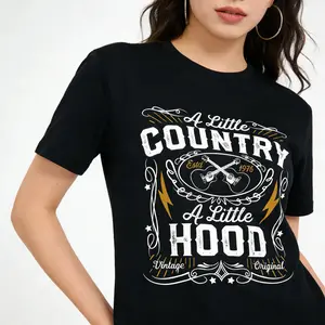 100% Cotton Light Tropical Printed Shortsleeve Fabric Unisex Hip Hop Rap Music T-Shirt, Casual Spring Statement Top, Women's Gift Item (Sports & Outdoor Sports Top)