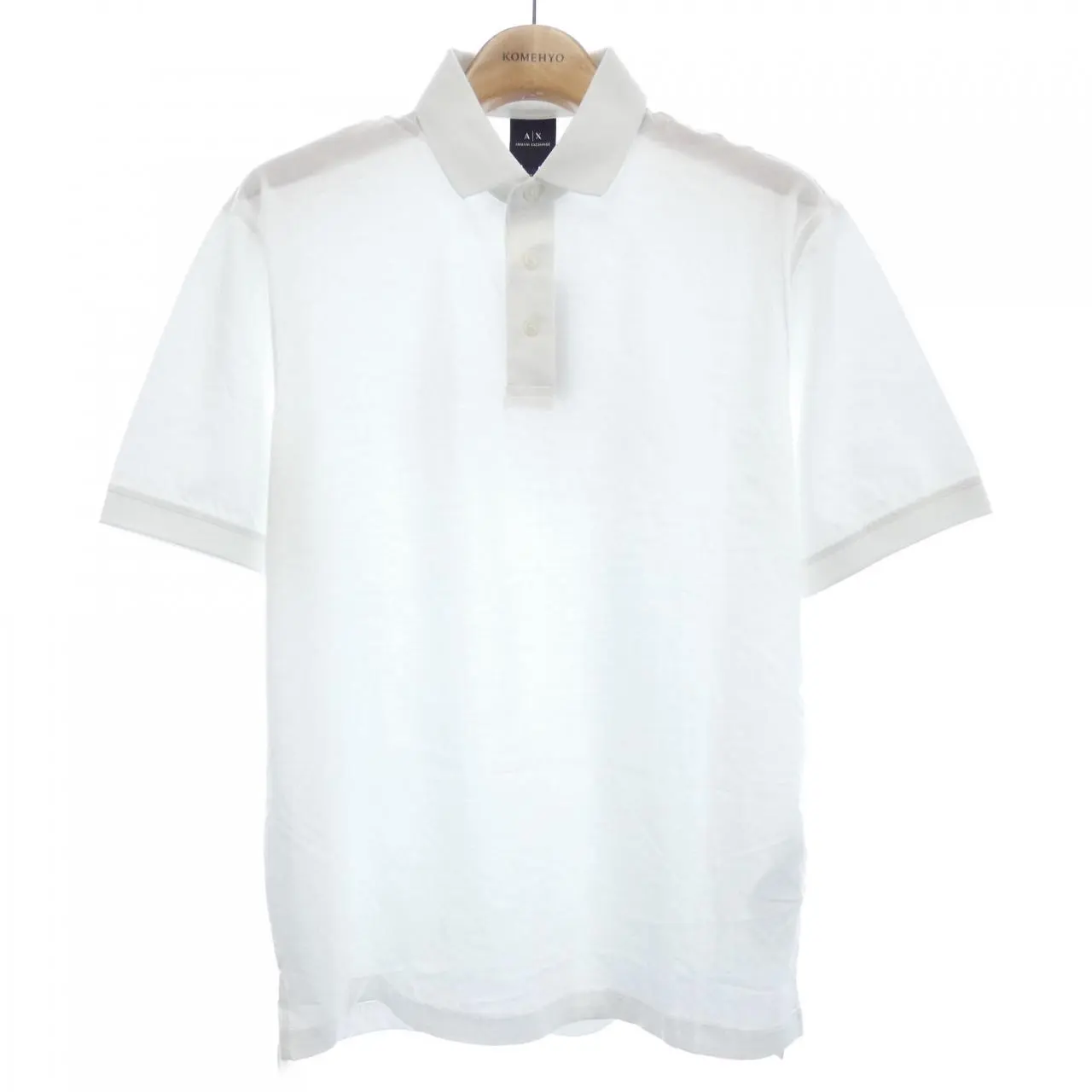 Pre-owned Giorgio Armani Cotton Small Leather Goods Armani Exchange Polo Shirt