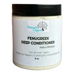 Fenugreek Infused Amla Deep Conditioner for Dry, Thinning Hair - Boosts Hair Strength and Silky Hair