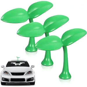 3Pcs Car Sprout Decal Roof Decoration for Car Top,3D Sticker Bean Sprout Decals for Hood Or Trunk Lid,Green Grass CarExterior Stickers Decor for Garden Home Dog House