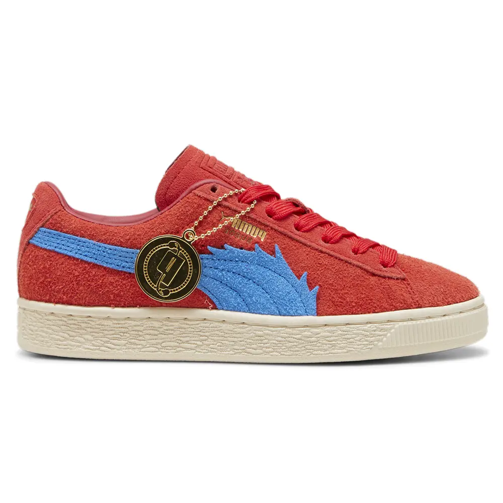 PUMA Mens X One Piece Suede Buggy Lace Up Sneakers Shoes Casual - Red