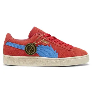 PUMA Mens X One Piece Suede Buggy Lace Up Sneakers Shoes Casual - Red
