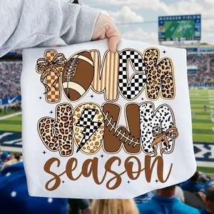 Touchdown Season Football Sweatshirt, Preppy Game Day Crewneck, Retro Coquette Sports Pullover