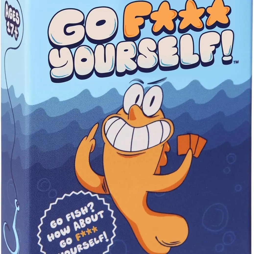 Go F Yourself! Grown Up Go Fish Card Game, Funny Gag Gift Card Deck | 52 Playing Card Deck of 13 Unique Pairs, 2+ Players, Funny Party Game for Game Night, Bachelorette Parties, Travel, Camping