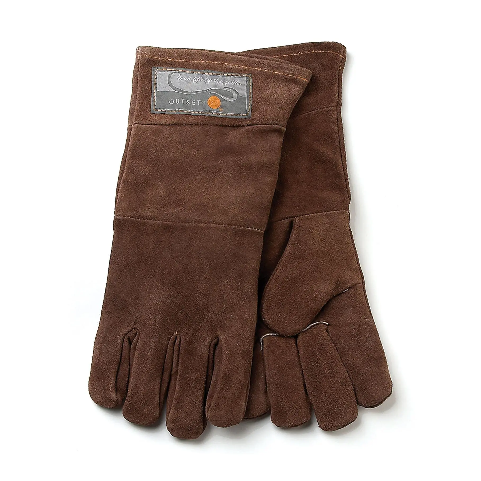 Outset Grill Gloves Leather 15" Set of 2