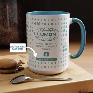 Personalized Lumon Refiners Mug  Severance  Fun Drinkware for Coffee Lovers Ideal for Birthdays and Celebrations Customized Design