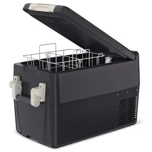 GARVEE Portable Electric Refrigerator: 12V/24V DC and 110-240V AC Coolers in 32QT, 42QT, and 53QT Sizes for Travel, Camping, Trucks, and Boats, with Temperature Range of 0℉ to 50℉.