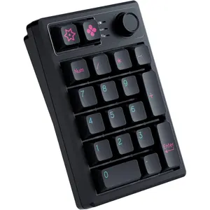 K19  Numeric Keyboard, Mechanical Number Keypad Hot-swappable  Numpad 5.0/2.4GHz, RGB Multi-Function Knob Numerical Keyboard for Laptop  Win iOS Android