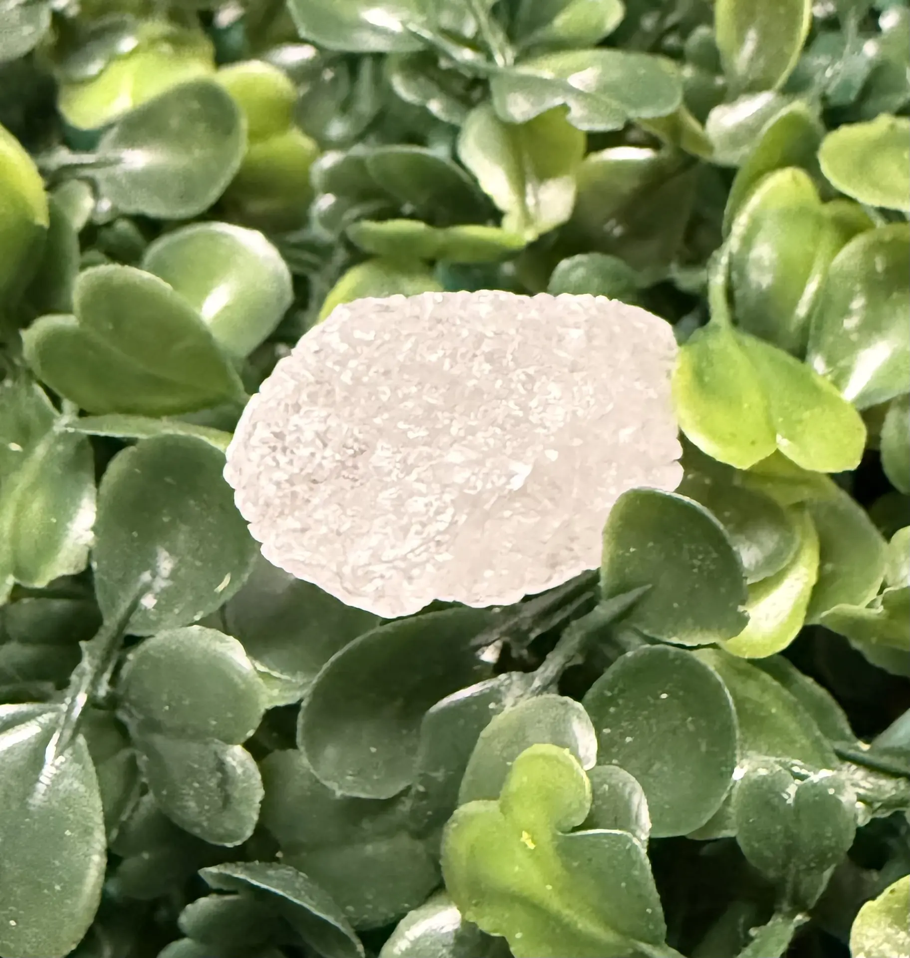 Semi-Finished Natural White Moldavite-Calcite Crystal, 6.35g Chakra Energy Stone, Jewelry Accessory, Moldavite Crystal