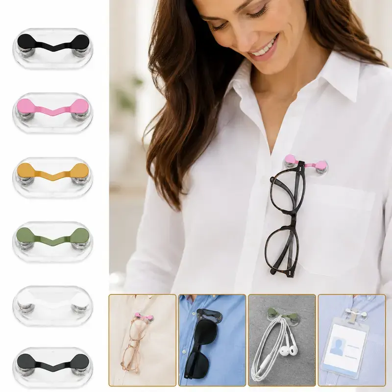 Magnetic Eyeglass Frame - High-Strength Magnetic Fixation - Compatible with All Frames - Safely and Securely Mounts and Protects Readers, Sunglasses, Blue Light Protection Glasses, or Safety Glasses