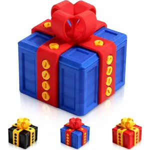 3D Printed Prank Gift Box With Screws, 3.15 Inch Surprise Money Puzzle Box, Funny Trick Gift For Christmas, Halloween & Holidays