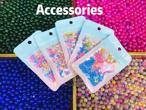 Star DIY Accessories Basic & Necessary for Bracelet Keychain DIY Multicolor Beads Kit
