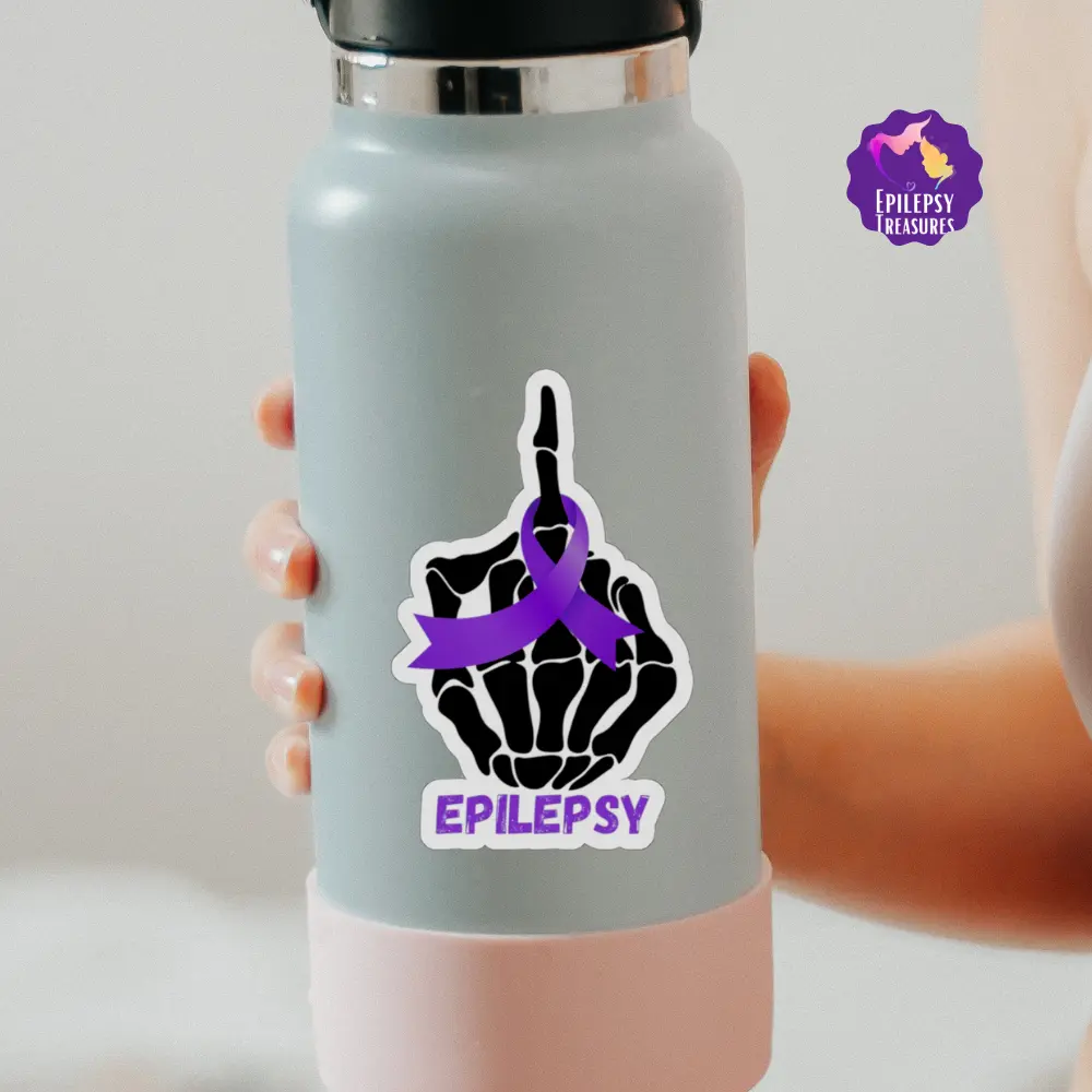 FU Epilepsy Stickers | Epilepsy Awareness | Stickers For Laptops, Water Bottles, Boxes, Walls, Phones, Notebooks Etc. | Seizure Awareness, Vinyl Stickers