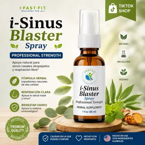 i-Sinus Blaster Professional Strength Herbal Supplement 1 fl oz - Helps Alleviate Sinus Issues with Professional Strength Formula - Healthcare, Bathroom, Optimum, Vitamin