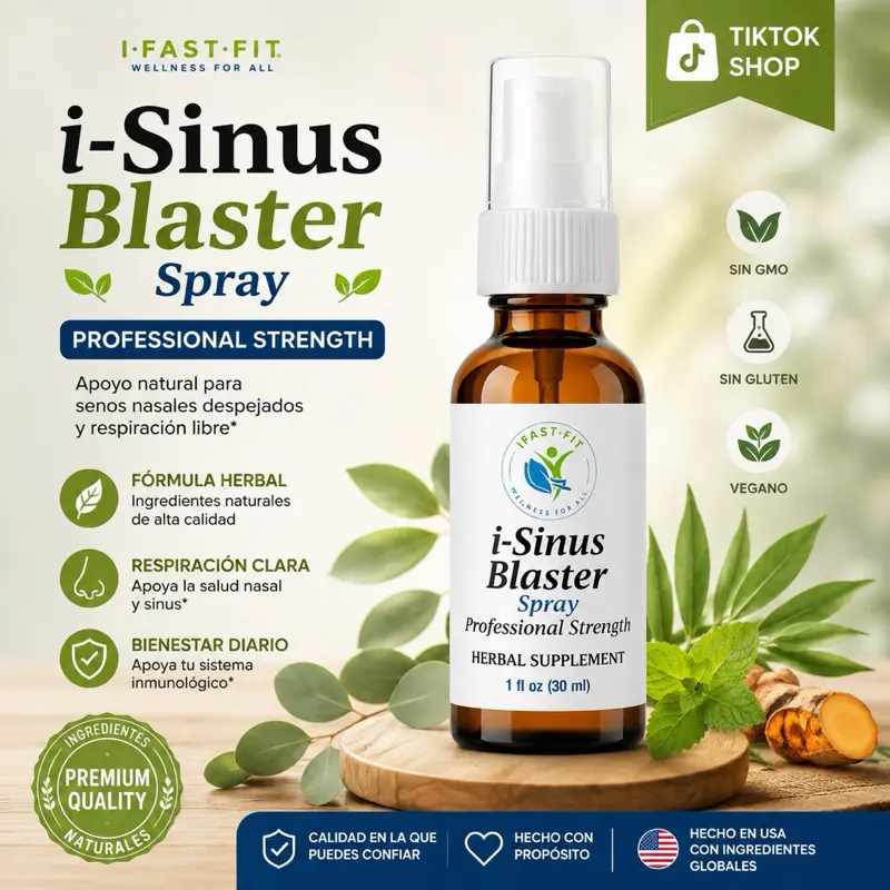 i-Sinus Blaster Professional Strength Herbal Supplement 1 fl oz - Helps Alleviate Sinus Issues with Professional Strength Formula - Healthcare, Bathroom, Optimum, Vitamin