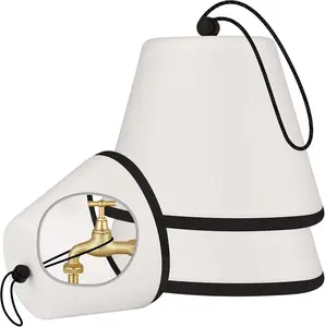 2 PCS Outdoor Faucet Covers for Winter Freeze Protection, Reusable Foam Spigot Covers Winter Insulated, Outside Hose Bib Covers for Winter