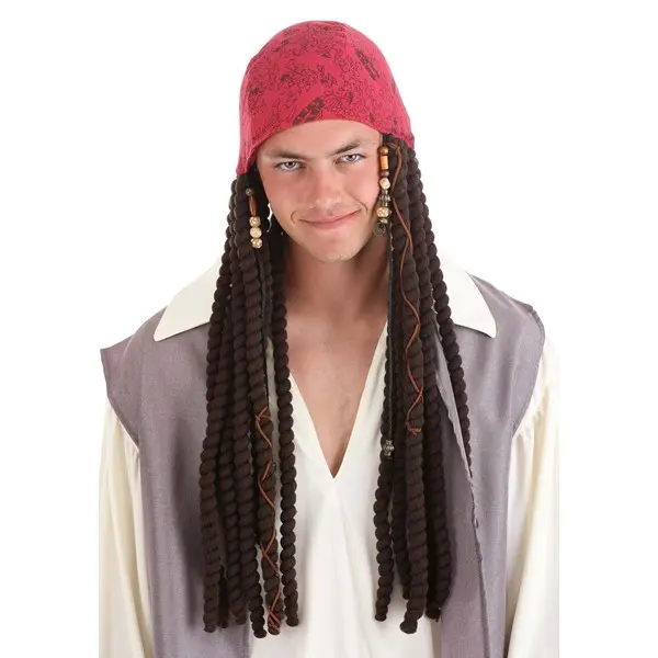 Disney Jack Sparrow Adult Bandana and Dreads Set