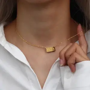 14K Gold  Plated 11:11 Wish Necklace,Perfect Gift for Her