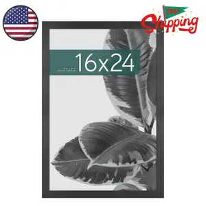 Studio Gallery 16x24 Poster Frame Black Woodgrain